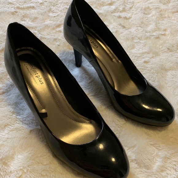 comfort plus black heels
